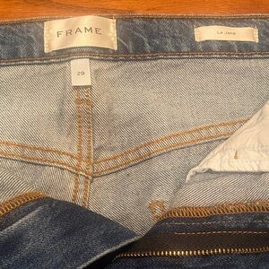 Frame Denim Le Jane Straight Leg Light Blue Jeans